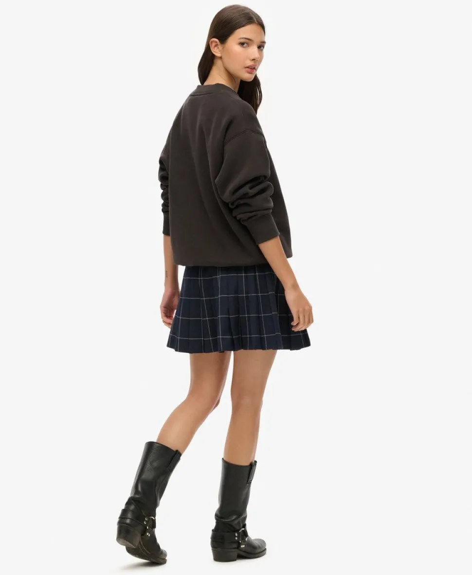 Vintage Pleated Mini Skirt