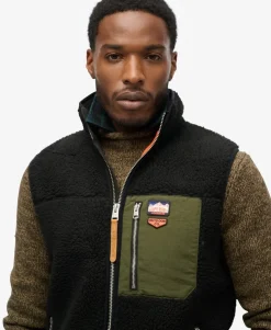 Vintage Retro Borg Fleece Gilet
