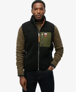 Vintage Retro Borg Fleece Gilet