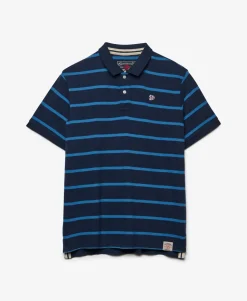 Vintage Stripe Jersey Polo Shirt
