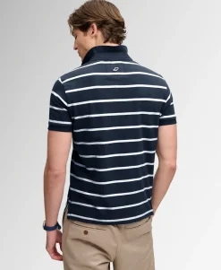 Vintage Stripe Jersey Polo Shirt