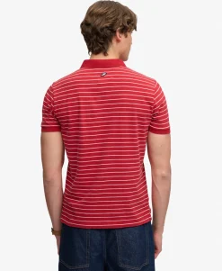 Vintage Stripe Jersey Polo Shirt
