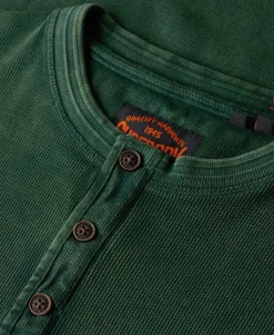 Vintage Textured Henley Top