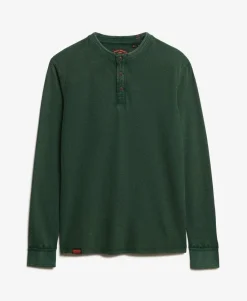 Vintage Textured Henley Top