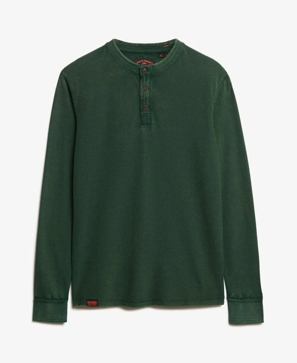 Vintage Textured Henley Top