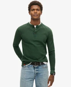 Vintage Textured Henley Top