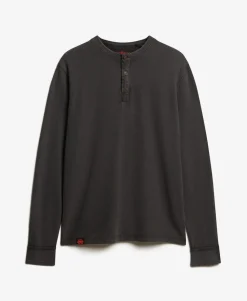 Vintage Textured Henley Top