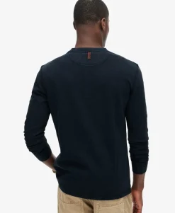 Vintage Textured Henley Top