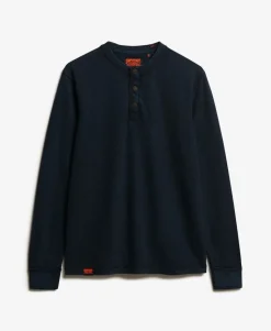 Vintage Textured Henley Top