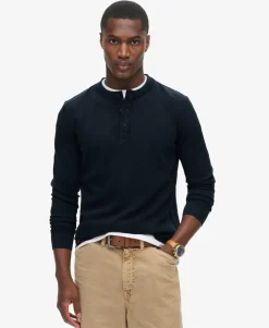 Vintage Textured Henley Top