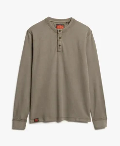 Vintage Textured Henley Top