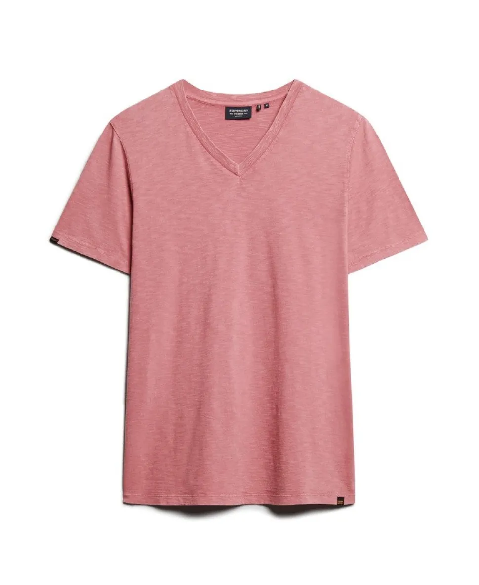 V-Neck Slub Short Sleeve T-Shirt