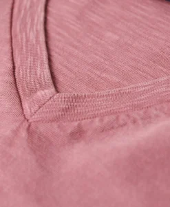 V-Neck Slub Short Sleeve T-Shirt