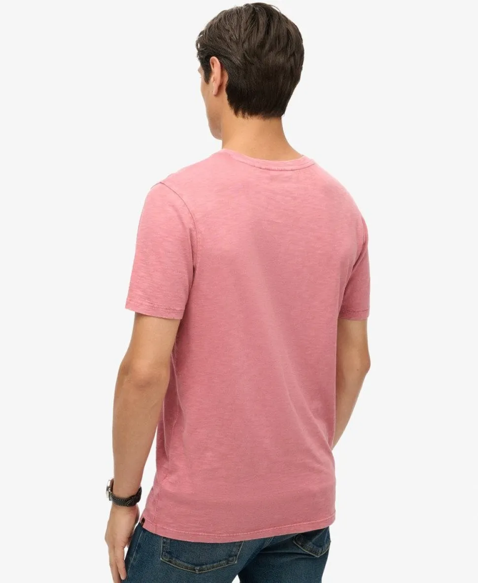 V-Neck Slub Short Sleeve T-Shirt
