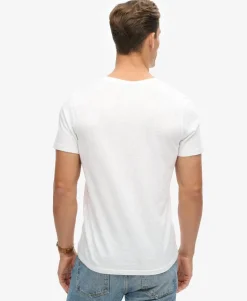 V-Neck Slub Short Sleeve T-Shirt