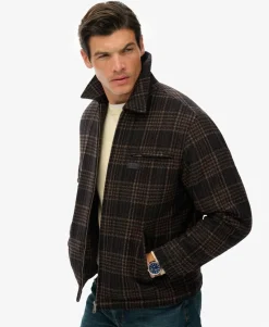 Wool Blend Check Ranch Jacket