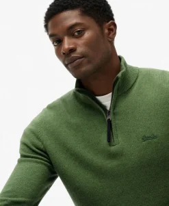 Wool Blend Half Zip Jumper