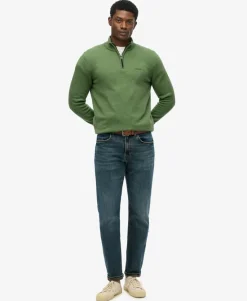 Wool Blend Half Zip Jumper