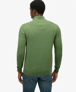 Wool Blend Half Zip Jumper