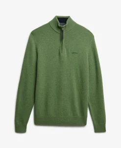 Wool Blend Half Zip Jumper