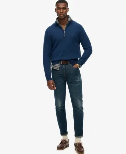 Wool Blend Half Zip Jumper