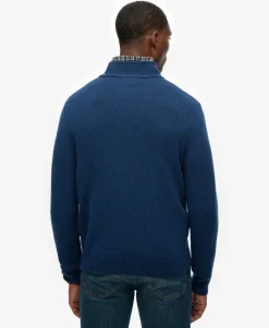 Wool Blend Half Zip Jumper