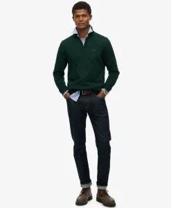 Wool Blend Half Zip Jumper