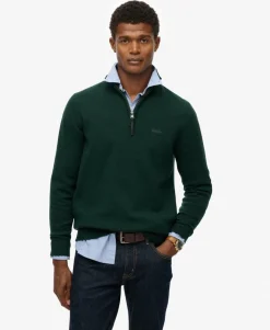 Wool Blend Half Zip Jumper