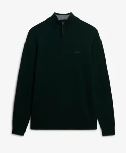 Wool Blend Half Zip Jumper