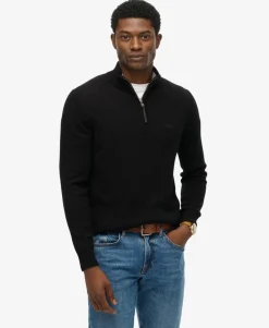 Wool Blend Half Zip Jumper