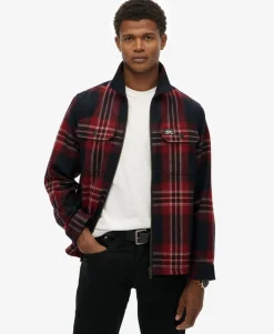 Wool Blend Miller Zip Overshirt