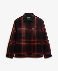 Wool Blend Miller Zip Overshirt