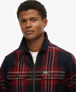 Wool Blend Miller Zip Overshirt