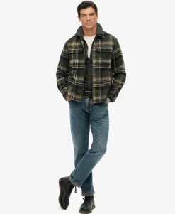 Wool Blend Miller Zip Overshirt