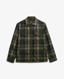 Wool Blend Miller Zip Overshirt