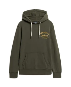 Workwear Flock Chest Graphic Hoodie