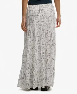 Woven Tiered Maxi Skirt