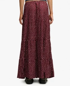 Woven Tiered Maxi Skirt