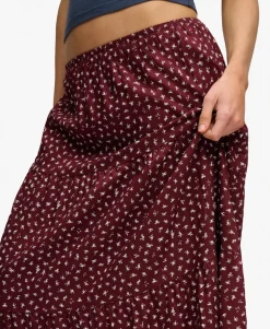 Woven Tiered Maxi Skirt