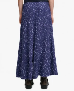Woven Tiered Maxi Skirt