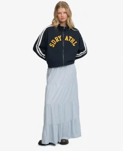 Woven Tiered Maxi Skirt