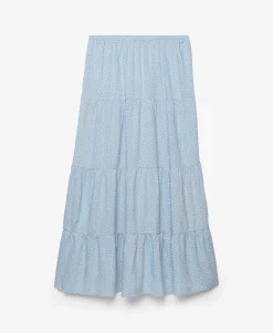 Woven Tiered Maxi Skirt