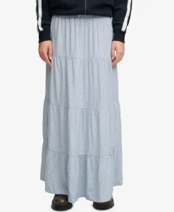 Woven Tiered Maxi Skirt