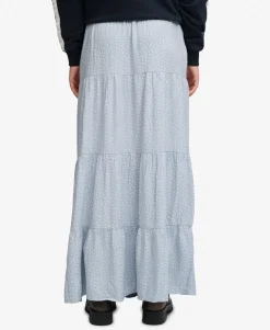 Woven Tiered Maxi Skirt