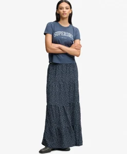 Woven Tiered Maxi Skirt
