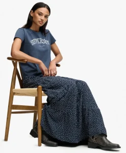 Woven Tiered Maxi Skirt