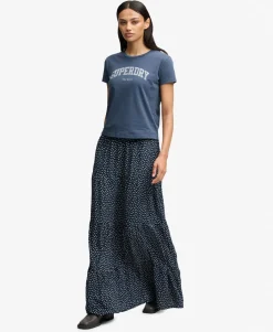 Woven Tiered Maxi Skirt