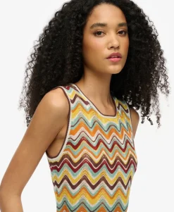 Zig Zag Knit Midi Dress