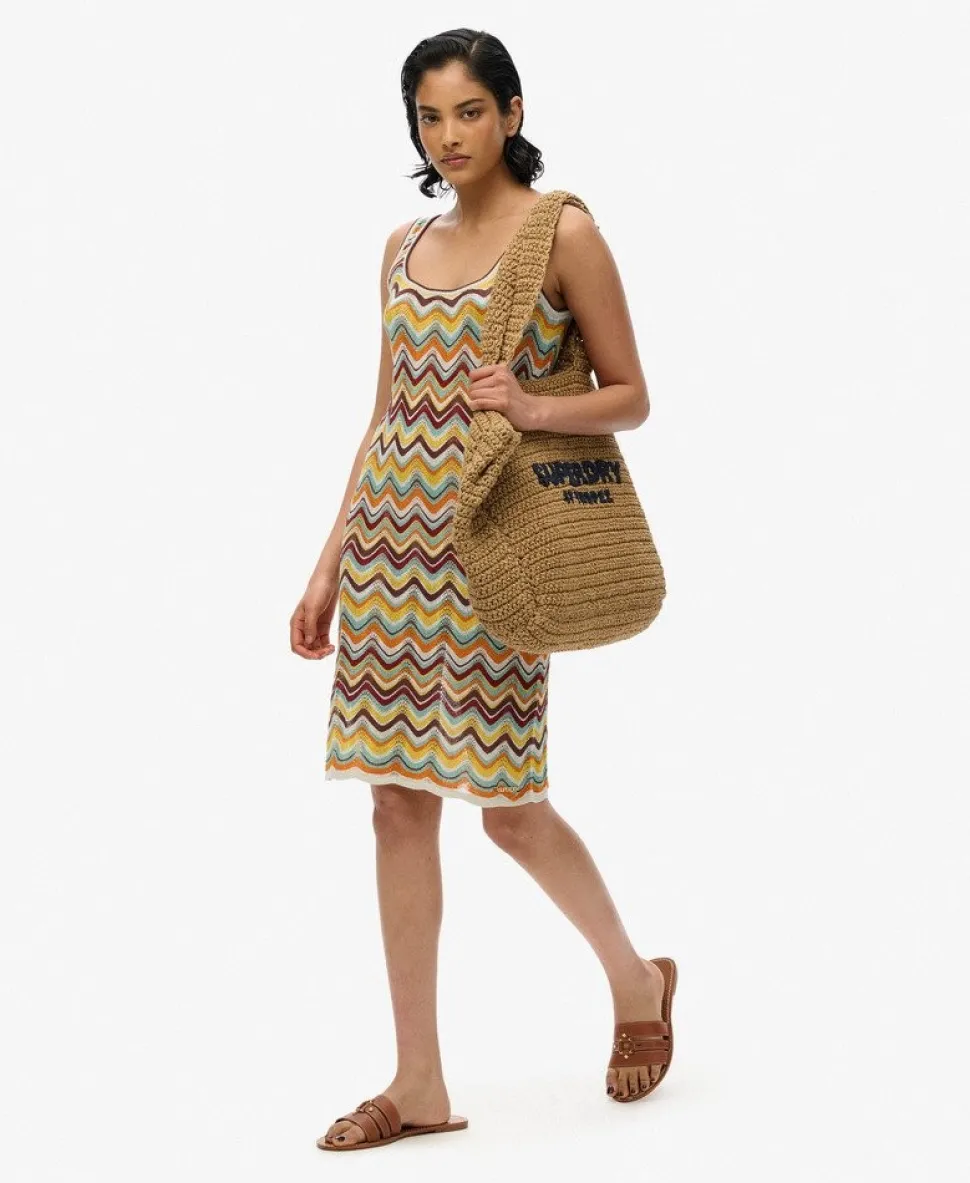 Zig Zag Knit Mini Dress