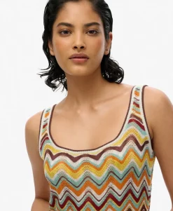 Zig Zag Knit Mini Dress